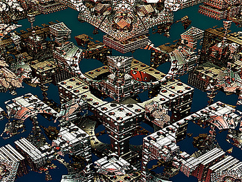 Mechanika 01, techno, fractal, abstract, scifi HD wallpaper