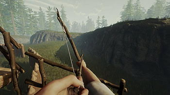 Sons of the Forest Game – Bow Hunting Scene, video game, Sons of the Forest HD wallpaper