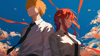 Chainsaw Man : Denji & Makima in Action, Anime, Chainsaw Man, Makima (Chainsaw Man), Denji (Chainsaw Man) HD wallpaper