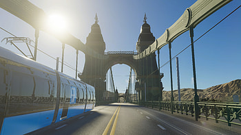 Cities: Skylines II Majestic Bridge, bridge, video game, Cities: Skylines II HD wallpaper