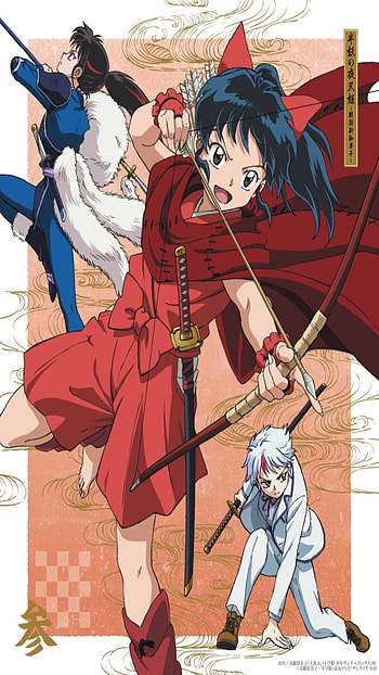 Hanyo no Yashahime, red, art HD phone wallpaper