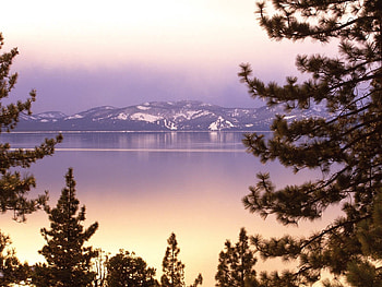 Nature, Trees, Mountains, Lake HD wallpaper
