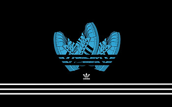 Adidas Computer , Copy Space, Indoors, Blue HD wallpaper