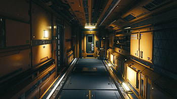 Art, Corridor, Premises, Room, Sci-Fi, Modular Environment HD wallpaper