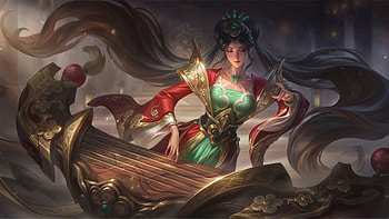 Guqin Sona LoL Skin Splash Art PC, Video Game, League Of Legends, Sona (League Of Legends) HD wallpaper
