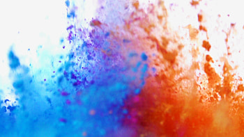 Explosions background, Rainbow explosions HD wallpaper