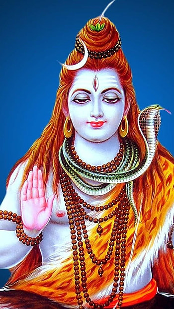 Bholenath, Blue Theme HD phone wallpaper