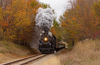 Train, engine, railway, track HD wallpaper