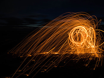 Sparks, Miscellanea, Miscellaneous, Long Exposure, zelight HD wallpaper