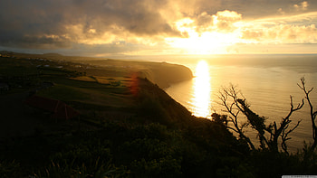 Azores wonders, Panoramic views, Multi-display , Mobile beauty HD wallpaper