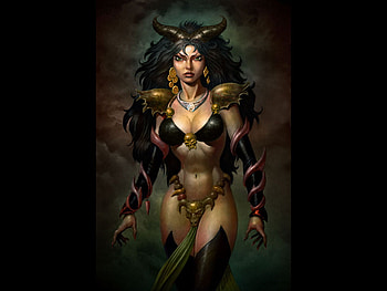 Demona, girl, fantasy, female HD wallpaper