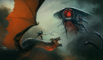 Knight Vs Alien, knight, alien, artist, artwork, digital-art, deviantart HD wallpaper