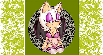 Rouge Cute Pin-up, cute, Video Games, Rouge the Bat, Sonic the Hedgehog HD wallpaper