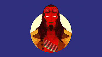 2020 Hellboy Minimalism , hellboy, superheroes, artwork, minimalism HD wallpaper