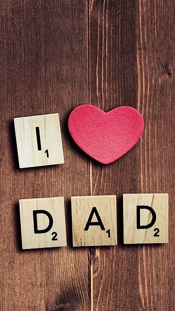 Mom Dad Name, I Love Dad, Wooden Background HD phone wallpaper