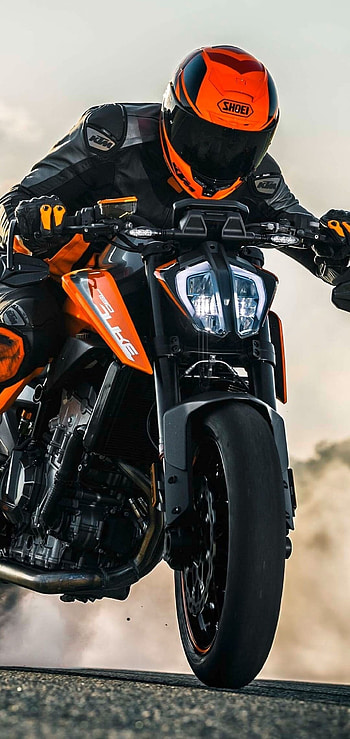 KTM bike , Power-packed performance, Off-road adrenaline, Dominating presence HD phone wallpaper