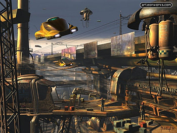 in the future, age, city, fantasy, technology, future, mexico HD wallpaper
