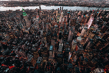 New York, Usa, Manhattan, , Aerial, Building, City, Cityscape, Night, Skyscraper, Cities HD wallpaper