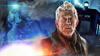 The War Doctor, beard, old, John Hurt, Sci Fi, blue, TV Show, Doctor Who (2005) HD wallpaper