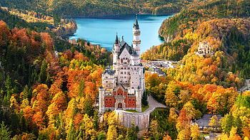 Neuschwanstein Castle – Majestic Man-Made Fairy Tale Fortress in Autumn, man made, Neuschwanstein Castle HD wallpaper