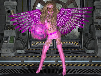 Fairy, pink, abstract, fantasy HD wallpaper