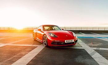 Red, Porsche Cayman, sports car HD wallpaper