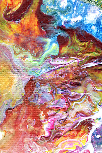Abstract, Divorces, Multicolored, Motley, Paint, Liquid HD phone wallpaper