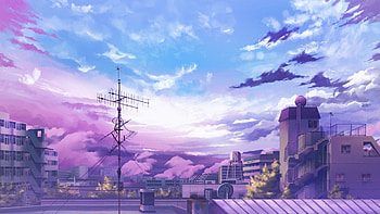 Anime City , anime, artist, artwork, digital-art HD wallpaper