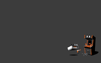 Video games minimalistic machines fun art background HD wallpaper