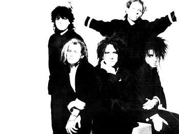 The Cure, 80s, music, black and white, bands, robert smith HD wallpaper