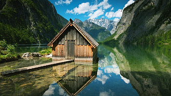 Obersee Lake, Germany HD wallpaper