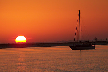 Sunset At Dog Island, sea, dog island, ocean, sunset HD wallpaper