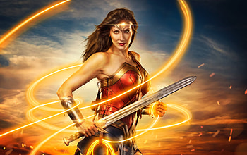 Woman model, cosplay, Wonder Woman HD wallpaper