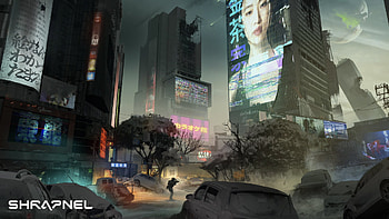 Shrapnel Game - Futuristic Cityscape Destruction, video game, Shrapnel HD wallpaper
