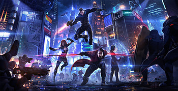Cyberpunk Heroes , artist, artwork, art, cyberpunk HD wallpaper