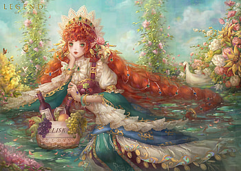 In Paradise, redhead, eliska, suyalin, fantasy, paradise, girl HD wallpaper