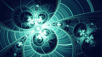 Spiral fractal, Art, Electric green HD wallpaper