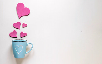 Happy Day!, blue, valentine, pink, day, card, cup, heart HD wallpaper