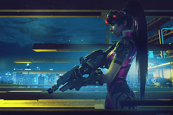 Widowmaker Overwatch Artwork , widowmaker, overwatch, games, artwork, digital-art, artist, deviantart HD wallpaper