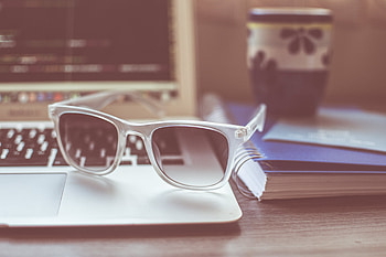 Miscellanea, Miscellaneous, Notebook, Notepad, Laptop, Sunglasses HD wallpaper