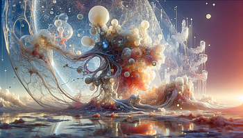 Dreamlike Cosmos: Ultra, Abstract, Digital Art, cosmic landscape, surrealism HD wallpaper