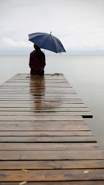 Single, Man With Umbrella HD phone wallpaper