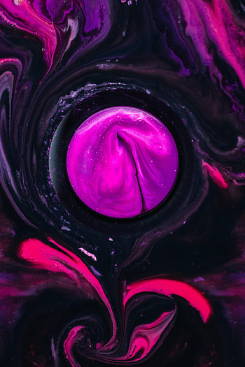 Abstract, Violet, Divorces, Paint, Liquid, Purple, Circle HD phone wallpaper