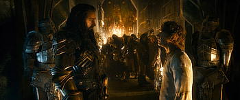 Hobbit trilogy, Epic saga, Five armies clash, Middle-earth battle HD wallpaper