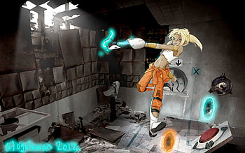 ... Marik Plays Portal 2 ( version) by KaoriOgata HD wallpaper