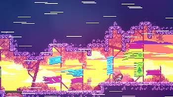 Retro Pixel Art Game Sunset, video game, Celeste HD wallpaper