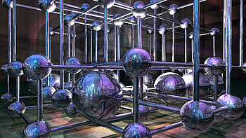 3D Purple Glare Balls Shapes Abstraction Abstract HD wallpaper