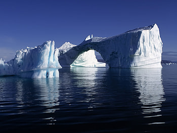 Southern Floe, blue, white, arch, iceberg, water, ice HD wallpaper
