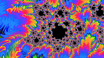 Trippy Psychedelic Fractal, colorful, colors, Abstract, fractal HD wallpaper