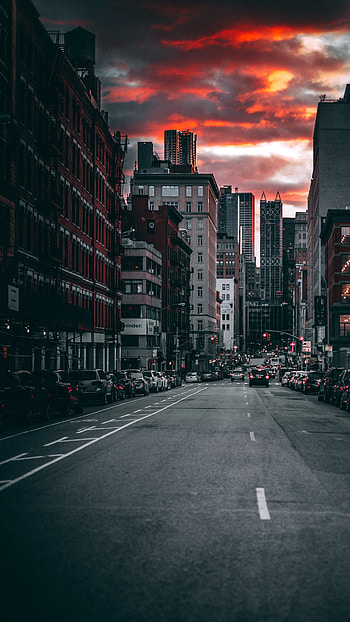 Cityscape, Building Aesthetic Background HD phone wallpaper